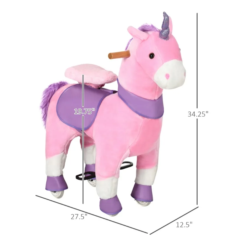 Unicórnio espumante, cavalo de balanço de pelúcia macia, peso 176 libras, brinquedo interativo imaginativo para crianças, presente de unicórnio