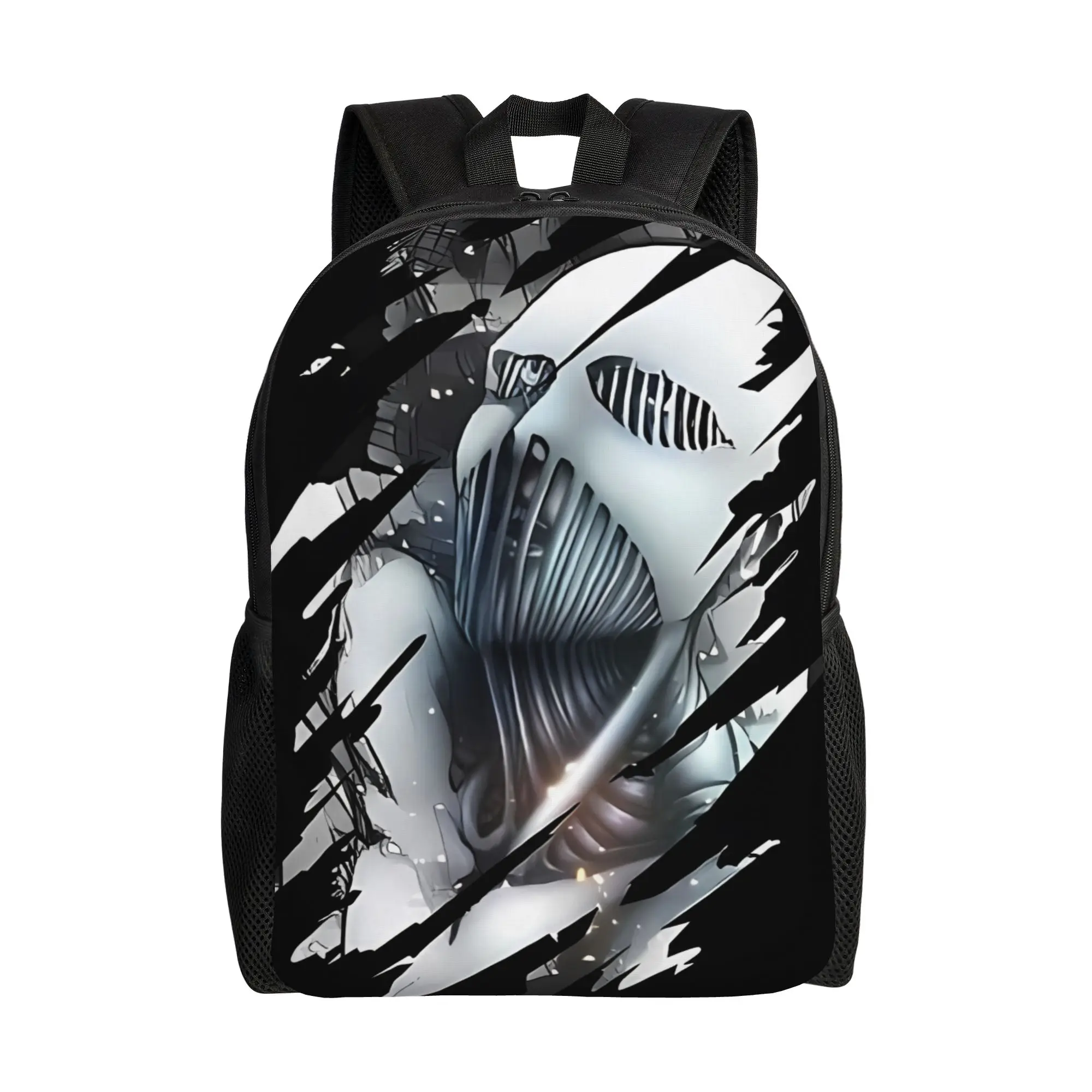 

aAttack-on-Titan Giant Skeletal Monster Print Backpack Ladies Sporty Daily mochila Large Capacity Laptop Bag Back To School