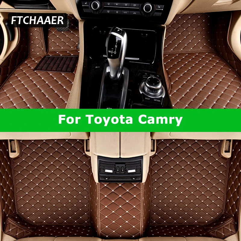 

FTCHAAER пользовательские автомобильные коврики для Toyota Camry авто ковры аксессуары для ног Coche