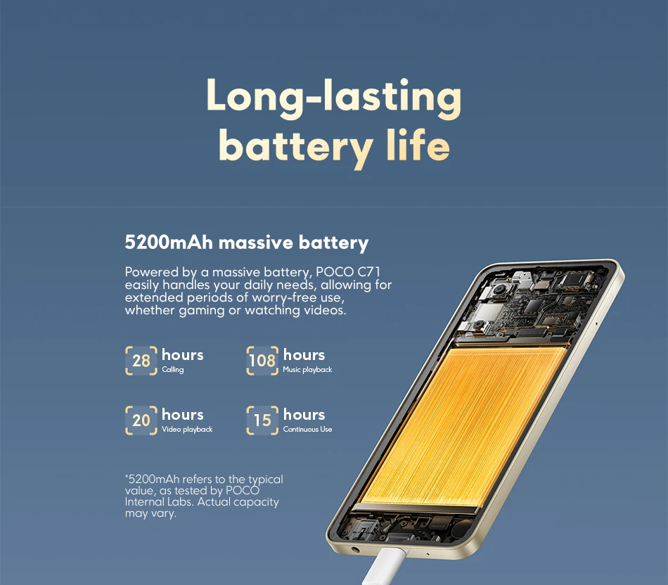 Global Version POCO C71 UNISOC T7250 processor 32MP AI dual camera Immersive 6.88” display 15W fast charging AI face unlock