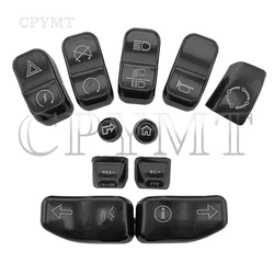 Motorcycle Black Housing Hand Control Button Cap Switch Cover fit For Harley Touring Glide FLHT FLHX FLHR 2014-up