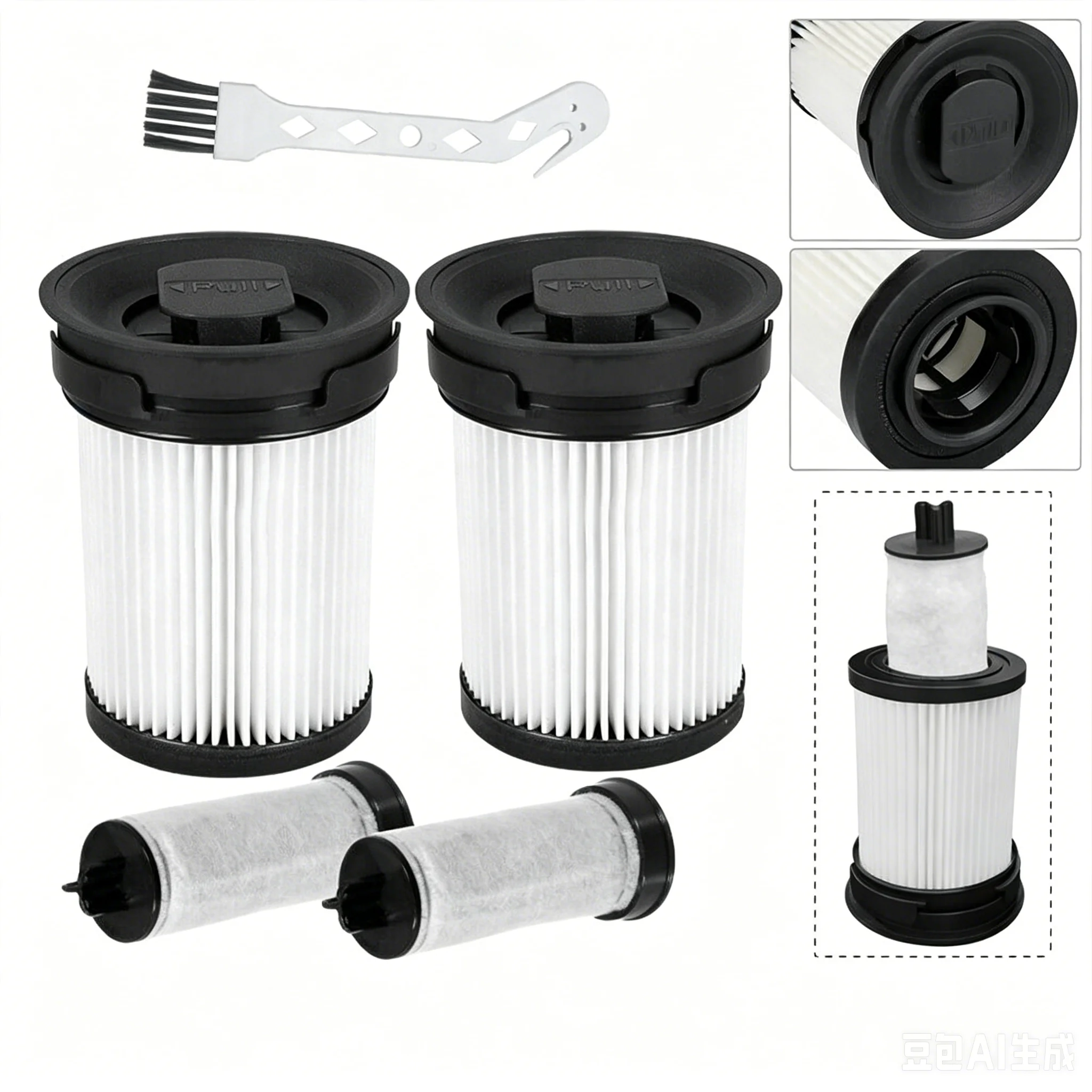 2x HEPA Filter kit for MIELE Triflex HX1 HX2 Series Vacuum Cleaner 11385020