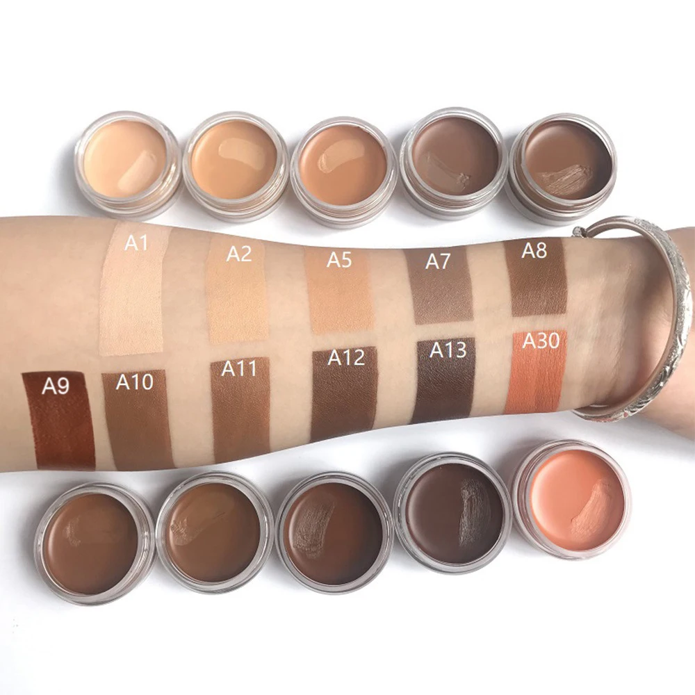 Private Label 10-Color Concealer Cream Long Lasting Moisturizing Cover Freckles Acne Marks Dark Circles Custom Logo Makeup Bulk