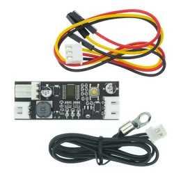 Single 12V 0.8A DC PWM 2-3 Wire Fan Temperature Control Speed Controller Chassis Computer Noise Reduction Module NTC B 50K 3950