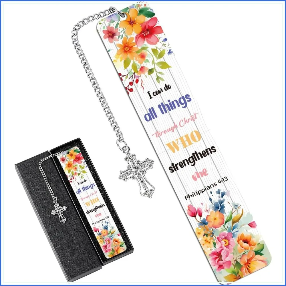 Christian Metal Bookmarks Gifts, Inspirational Bible Verse Bookmark, Religious Gifts for Women, Bible Study Supplies for Book Lovers, Christmas Graduation Gift
