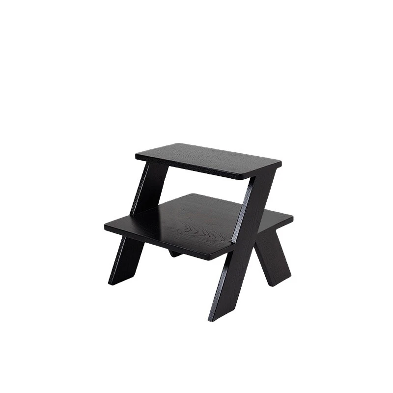 Ladder stool chair simple ash wood shoe changing stool design home multi-functional small bench low stool