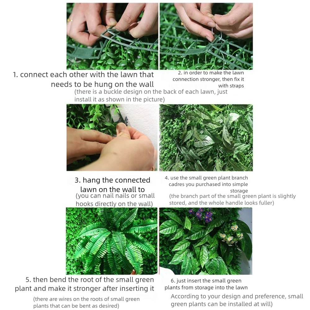 لوحة حائط للنباتات الاصطناعية ذاتية الصنع زهرة عباد الشمس محاكاة ورقة نبات القيقب الحياة الأبدية لا سقي حصيرة العشب الأخضر المزيفة #6