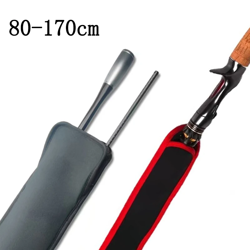 80/90/100/110/120/130/150/170cm 2 Layer Fishing Rod Case Carrier Soft Folding Storage Bag Spinning / Casting Rod Cover A625