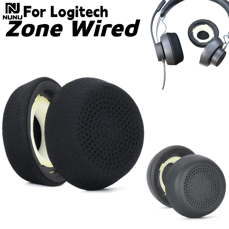 

Replacement Pink Protein skin / Breathable football net EarPads With buckle for Logitech Zone Wired Headphones Repair Parts