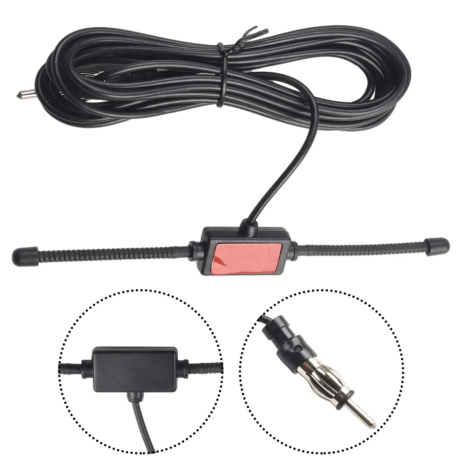 

1X Car FM Antenna Car Dipole Antenna Boat Stereo AM FM Glass Antenna Radio Antenna Stereo Antenna Aerial Splitter Cable Adapter