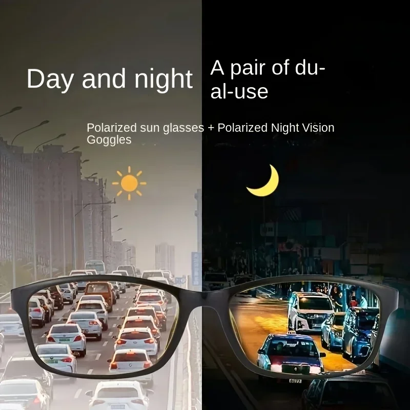 High-definition Light-sensitive Goggles Day and Night All-purpose Glasses Blue Light Protection Glasses