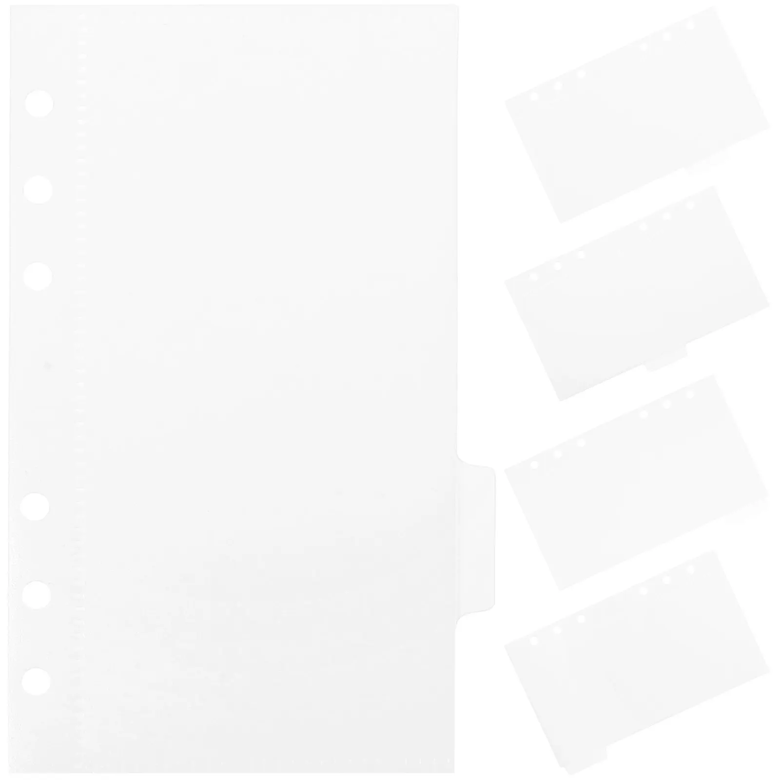 

5Pcs Loose Leaf Binder Inserts Portable Budget Pockets Multi-Use Budget Book Organizers Replaceable Binder Supply Pocket