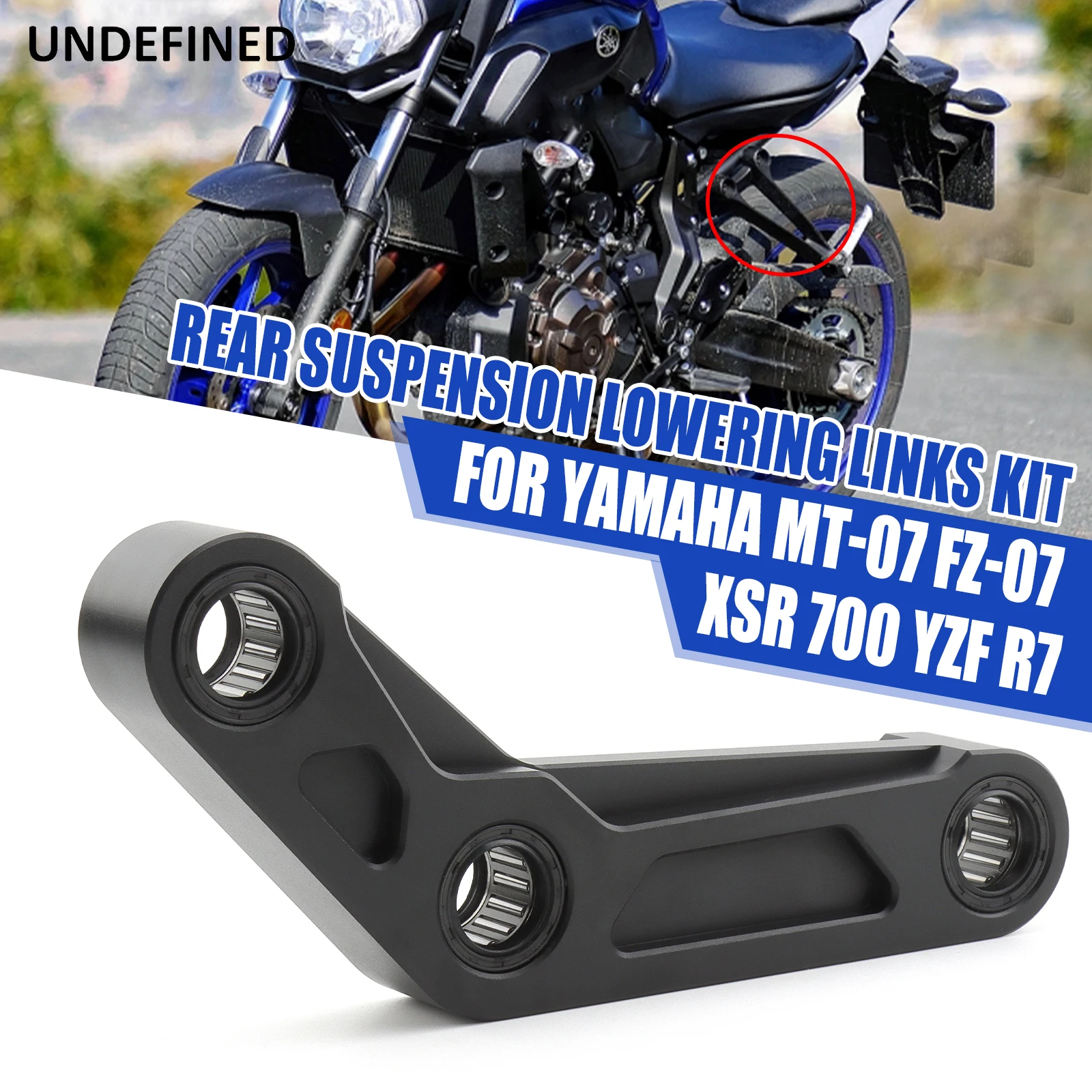 For Yamaha MT-07 2014-2023 FZ-07 XSR 700 2016-2023 YZF R7 2021-2023 Motorcycle Lowering Links Kit Rear Suspension Connecting