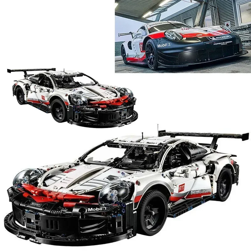 City 911 Compete Speed Race Car RC Building Block Famous Supercar 718 Drift Racing Brick Boy Festival Assembly Toys Gifts