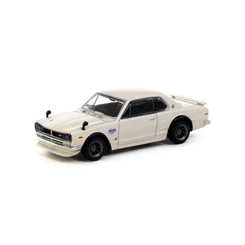 TW 1:64 Skyline 2000 GTR KPGC10 Elfenbeinweißes Druckguss-Diorama-Automodell, Sammlung, Miniaturspielzeug, Tarmac Works