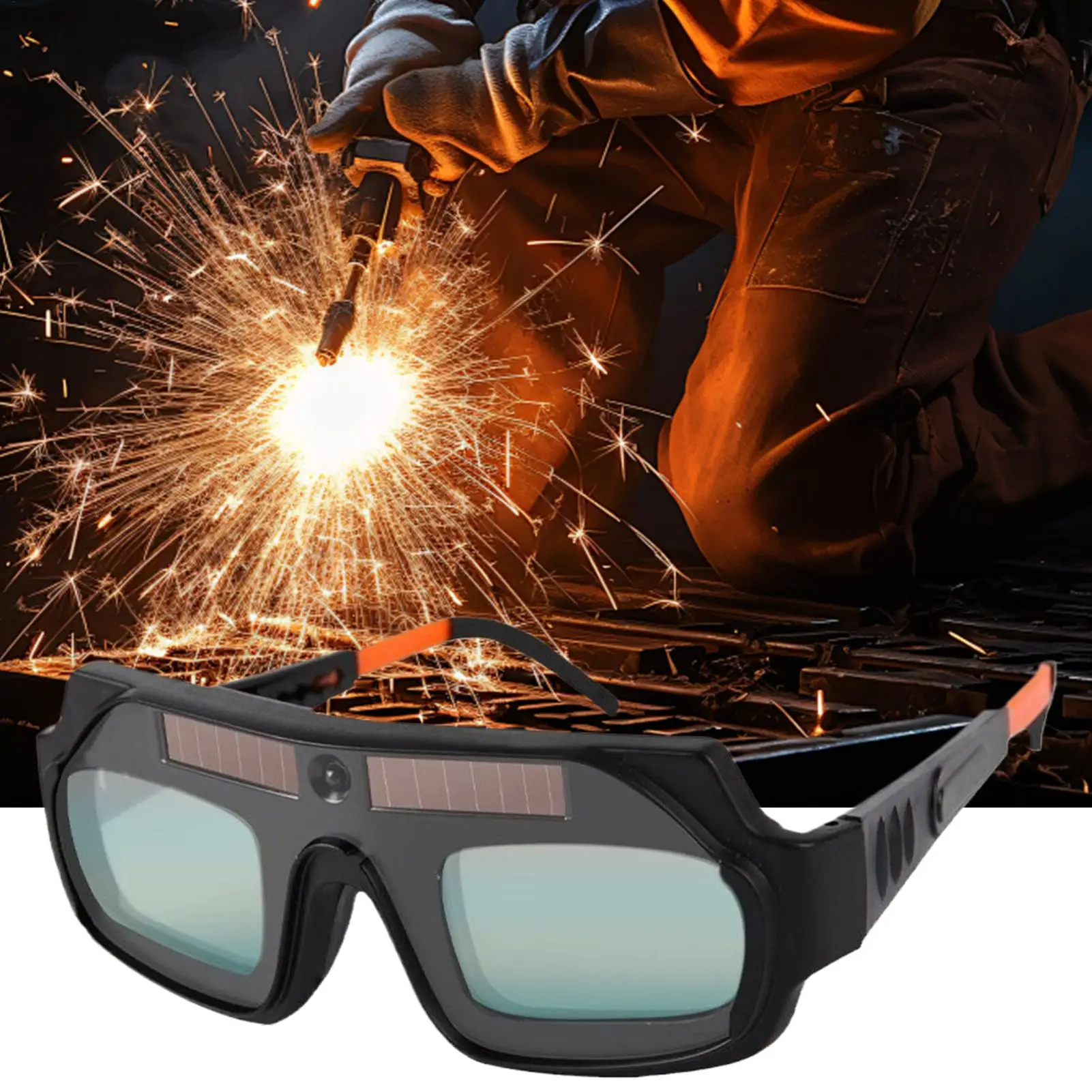 

Auto Darkening Welding Glasses Solar Portable Helmet Adjustable Mask Helmet Goggles Welder Glasses for Eye Protection
