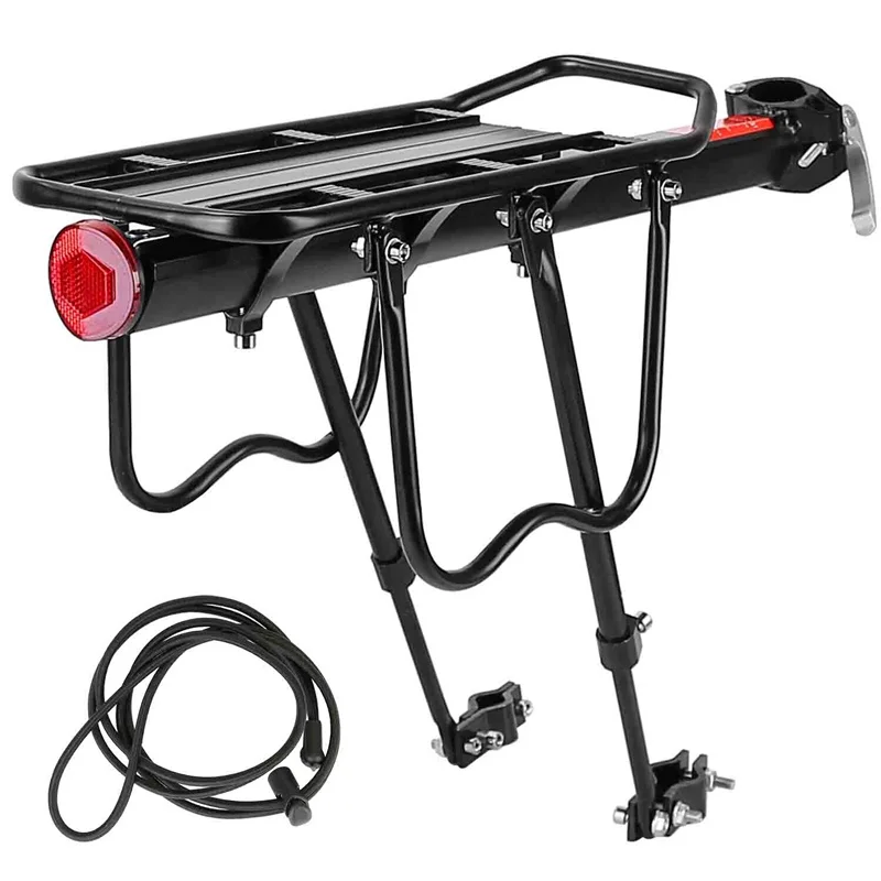 Bike Cargo Rack Rear Shelf Aluminum Alloy Cycling Bicycle Back Luggage Carrier Rack Quick Release MTB Road Bicycle Seat Bracket