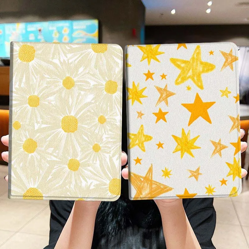 

Star Daisy Art Cool Tablet Case For Lenovo Xiaoxin Legion Pad Tab Pro GT Y700 Gen4 2 11 P11 M10 K10 3rd Plus Gen Gift