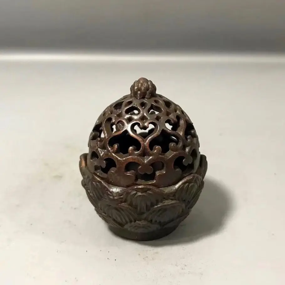 Mini hollow lotus flower Incense Burner Statue for Tea Home Decor Ornaments