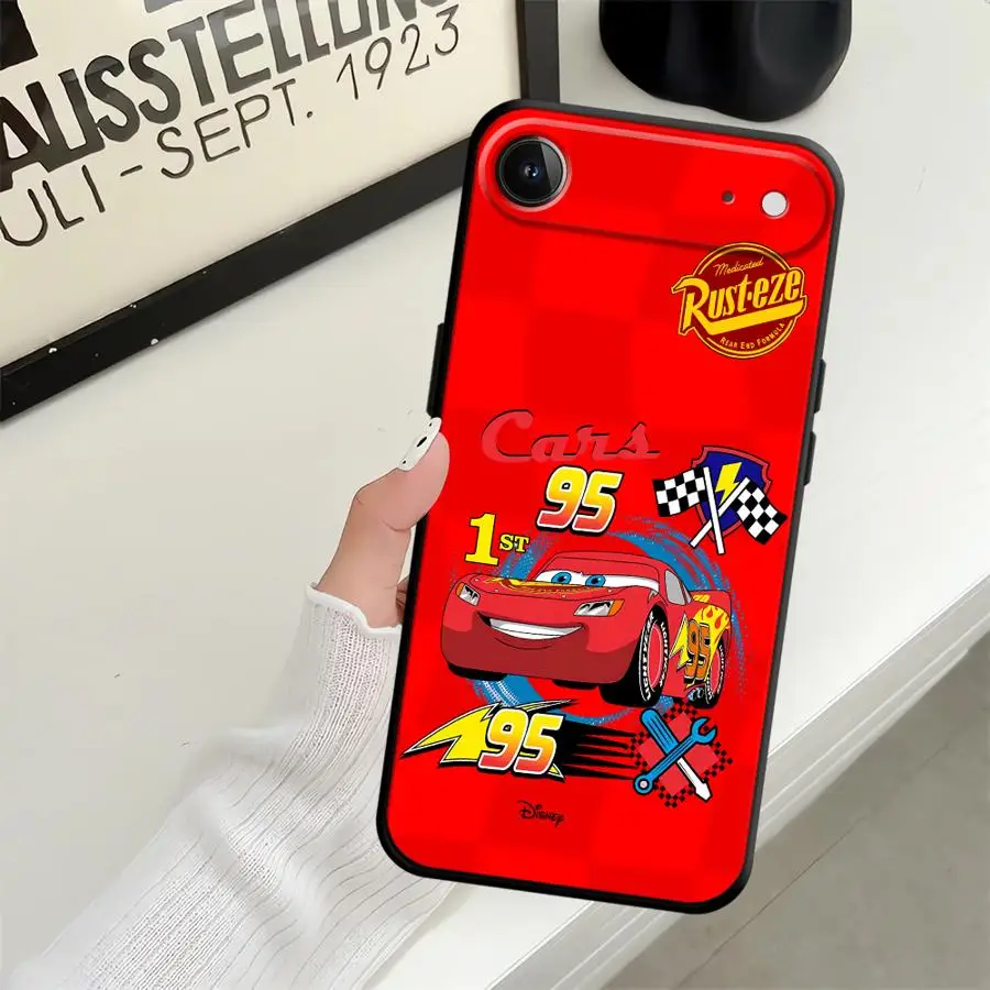 Case for iPhone 11 14 SE 12 17 16 Pro Max 17Air 7 8 X XS XR 15 Plus 13 Mini Soft Back Phone Cover Disney Lightning McQueen