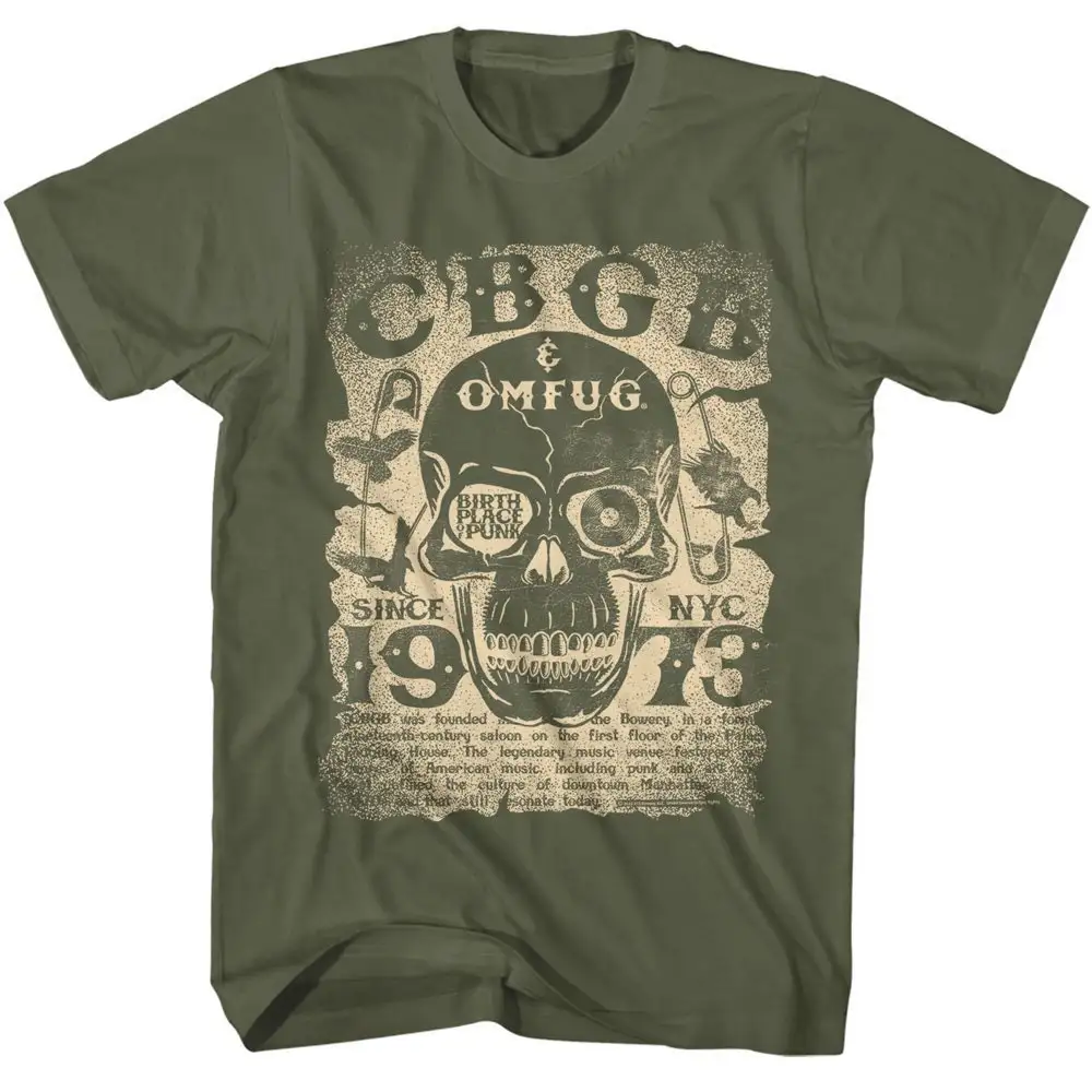 Cbgb Birthplace Of Punk Green T Shirt