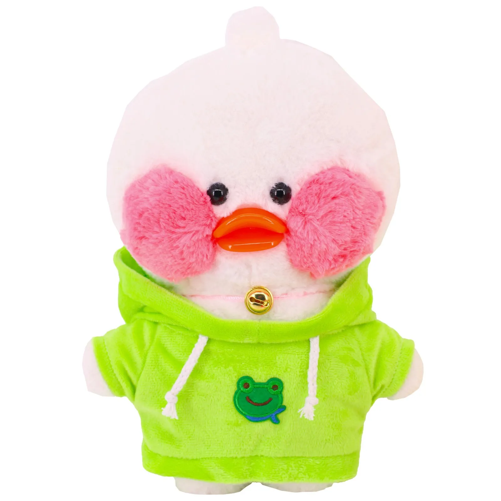 Kawaii lalafanfan roupas 30 cm amarelo pato roupas brinquedo de pelúcia frete grátis presente das crianças dos desenhos animados