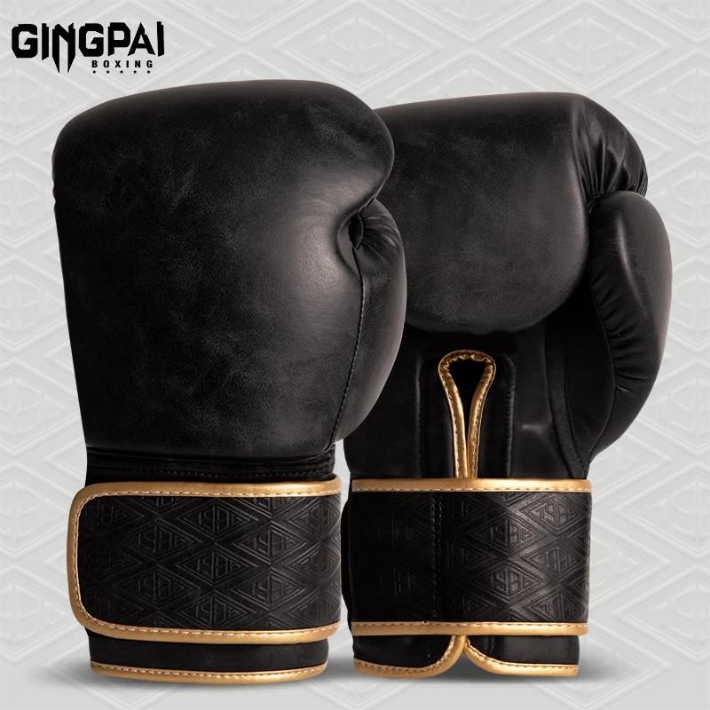 

Профессиональное качество 8/10/12/14 унций боксерские перчатки из искусственной кожи Муай Тай ММА профессия кикбоксинг взрослые сумка тренировочные перчатки оборудование