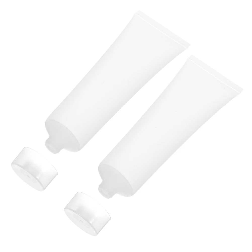 

2Pcs Travel Bottles Portable PE Tubes Mini Toiletry Containers Refillable LeakProof Small Sample Bottles for Liquids