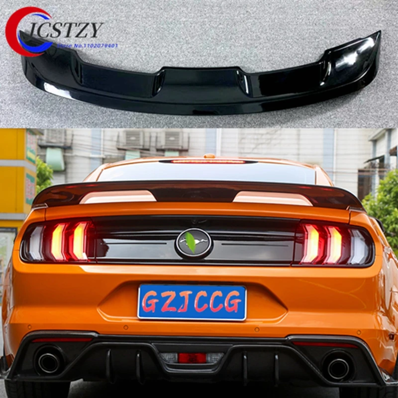 For ford mustang spoiler GT500 style High quality ABS wing trunk spoiler 2015 2016 2017 2018 2019