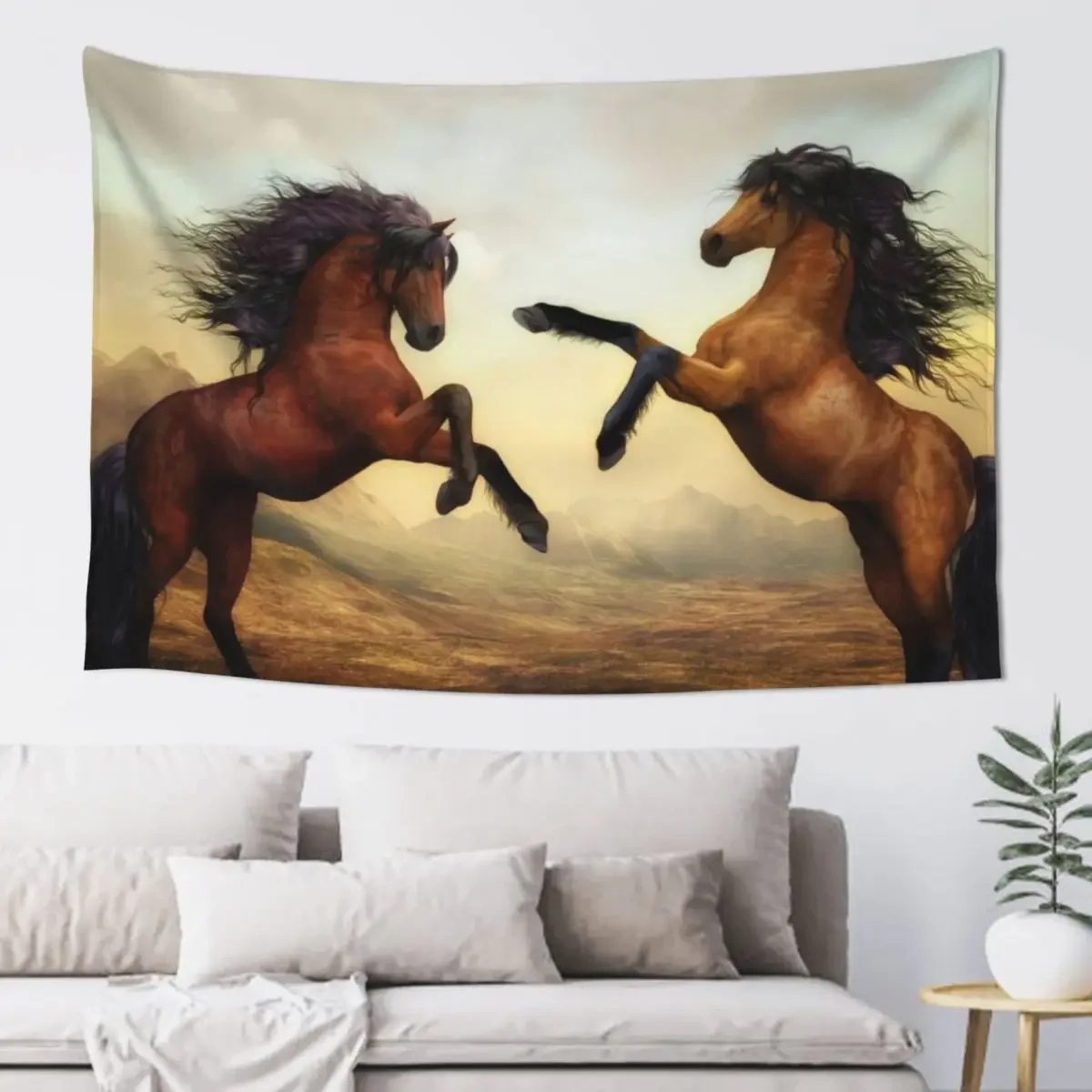 Iberian horse Tapestry Wall Mural Room Decorator Room Decor Cute Room Decor Korean Style Tapestry