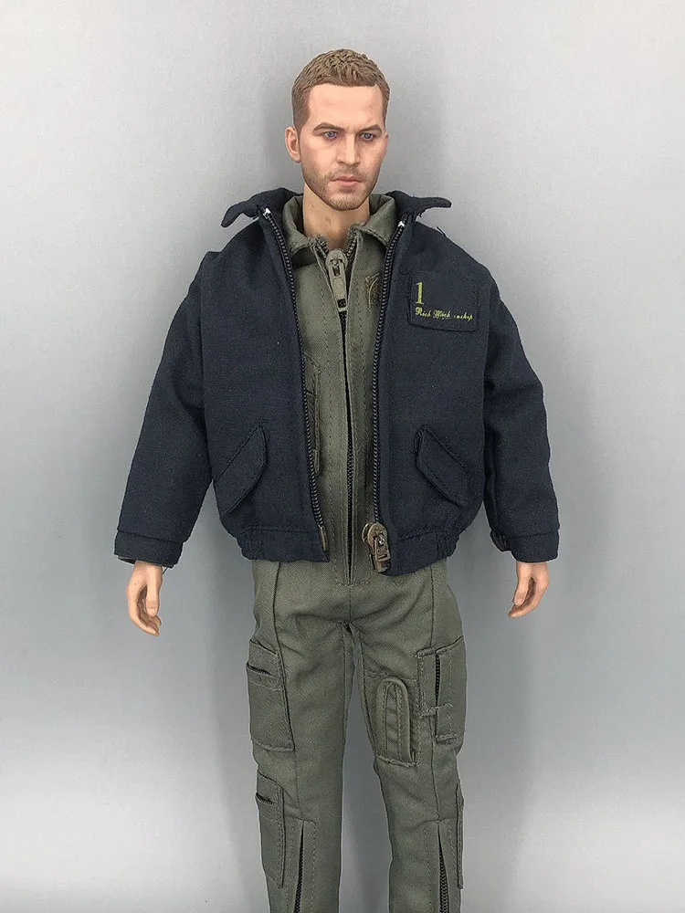 Multi Styles 1/6 Man Soldier One Piece US Navy Combat Bodysuit Pilot Jacket Military Coat Clothes Accessory Fit 12