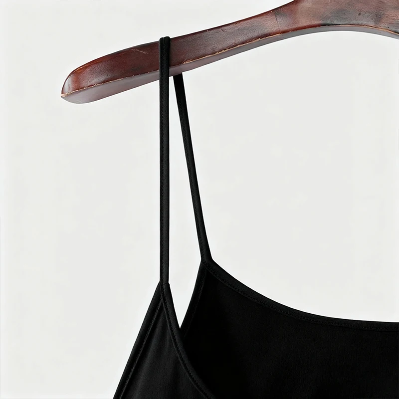 Herren-Tanktop mit tiefem U-Ausschnitt, dünnen Spaghettiträgern, einfarbig, für Fitness, Bodybuilding, Muskeltraining, ärmellos – Detail 15