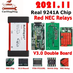 Di alta qualità Multidiag Pro TCS V3.0 Red NEC relè 9241A Chip VD150 Bluetooth VCI TCS OBD2 Scanner diagnostico per auto/camion