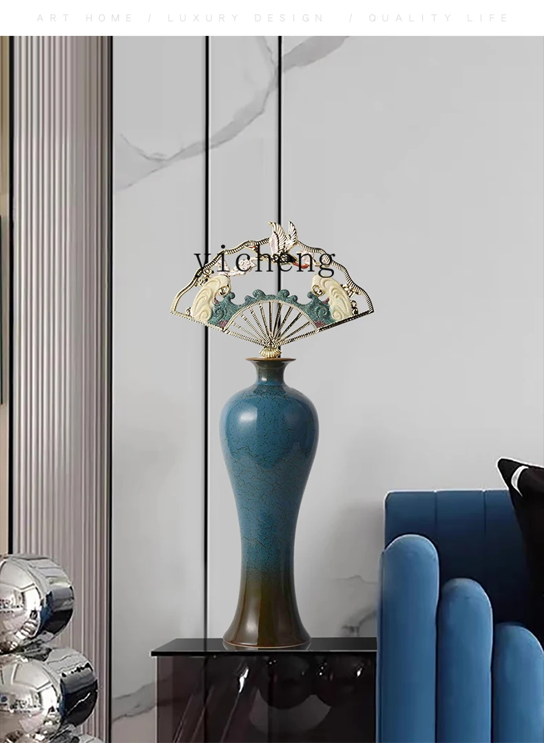 BJ-12 Ceramic Crafts Home Living Room Office TV Entrance Decoration Hotel Decorative Cabinet Ornament