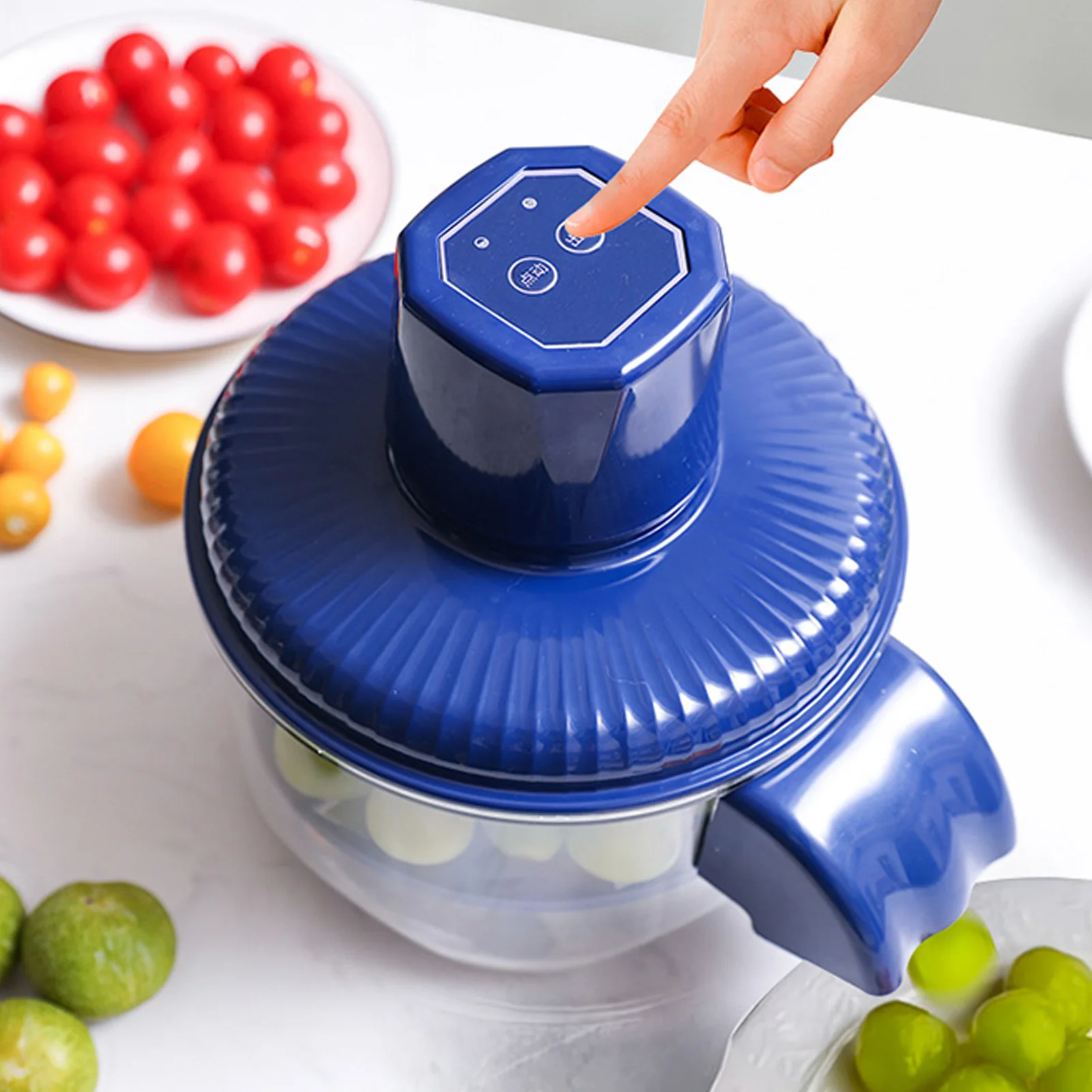 

6-лезвие электрическая овощечистка для фруктов и овощей для винограда, помидоров, персика, коммерческого домашнего использования, нержавеющая сталь, АБС-пластик