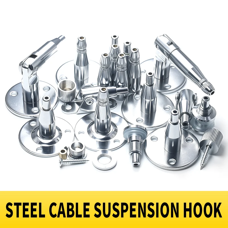 1-2mm stainless steel cable hanging hook, used for display hooks in art exhibitions, with adjustable cable length