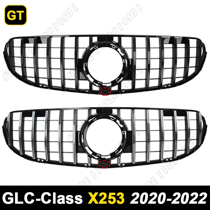 for X253 W253 GLC 2016-2019 2020-2022 Mercedes Benz GLC200  GLC220 GLC260 GLC300 GLC43 AMG GT Bumper Mesh Racing Grille - view 4