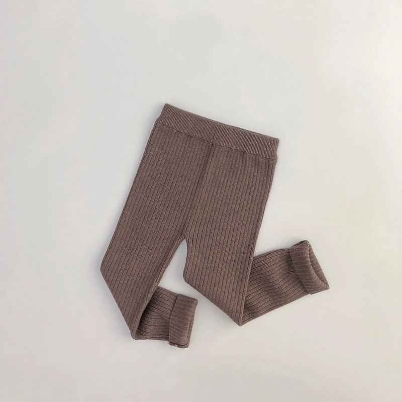 MILANCEL 2026 Frühling Hochelastische Gestrickte Kinder-Sweaterhose Skinny Einfarbige Kleinkinder Jungen Mädchen Leggings Hosen für 1-6 Jahre – Detail 11