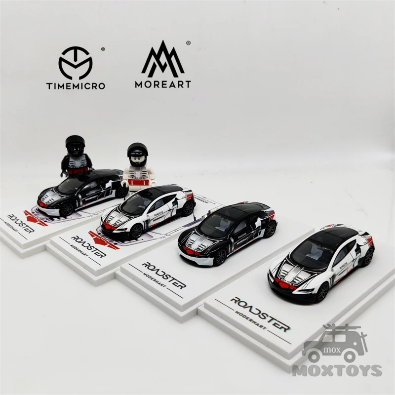 TimeMicro 1:64 ModernArt Roadster toy brick painting Diecast Model Car