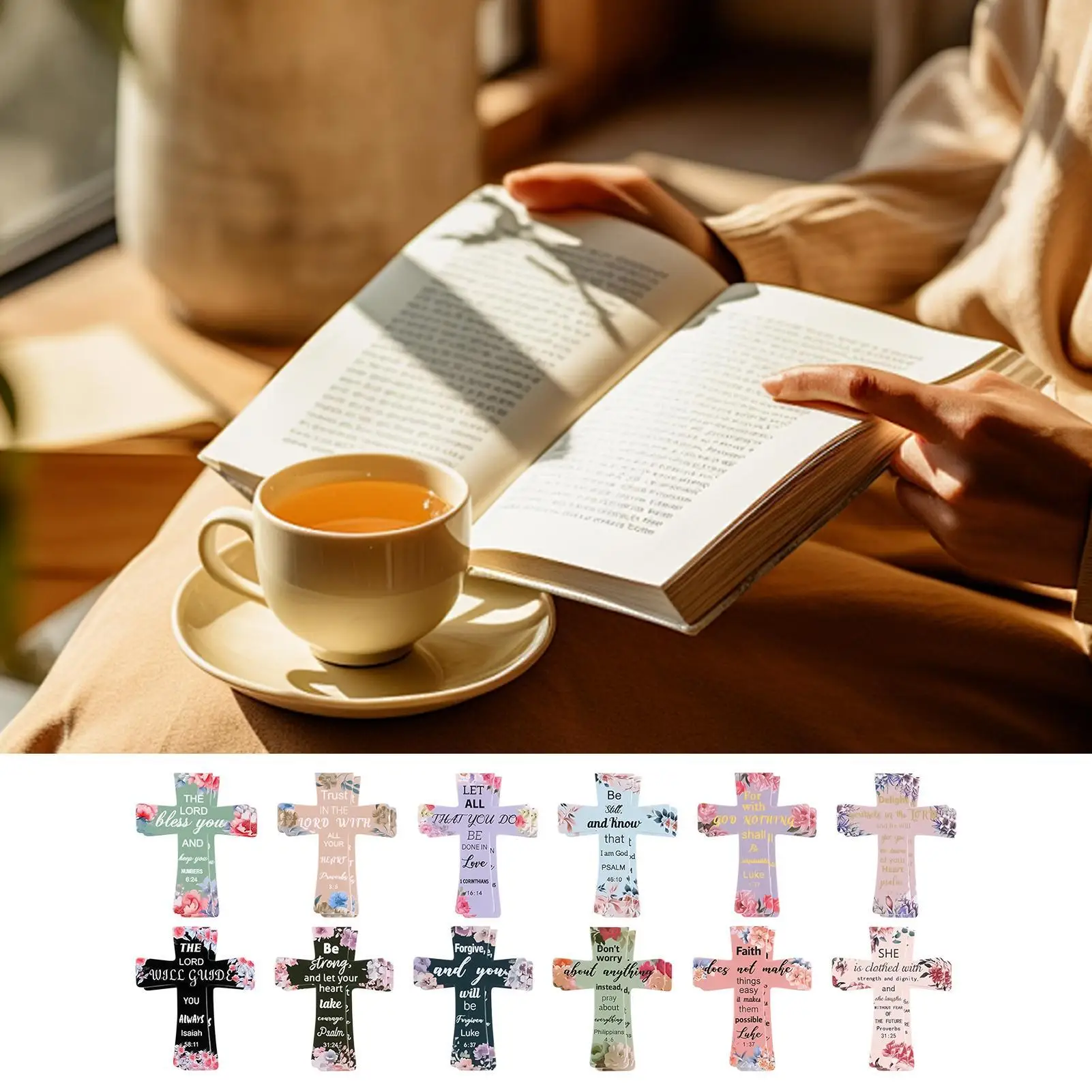 segnalibri-magnetici-cristiani-96-pezzi-segni-floreali-simpatici-quaderni-religiosi-segna-per-la-scuola-preghiera-educazione-lettura-in-chiesa