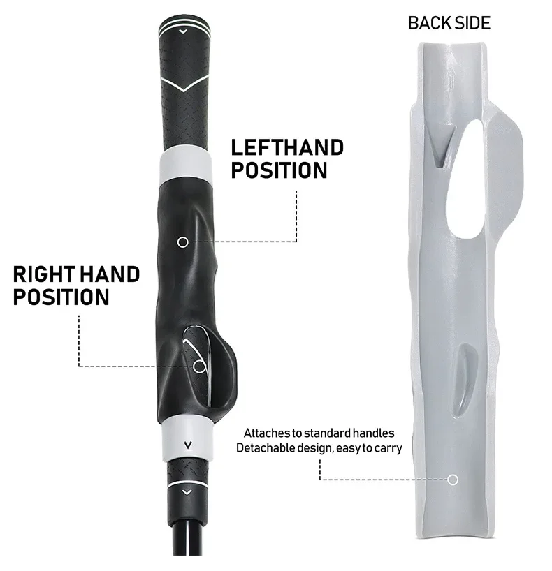 Golf Grip Trainer Golf Club Trainingshilfe Verbessern Sie die Griffstärke Golf Grip Kit für Golfschläger, um die richtige Handposition zu trainieren – Detail 6