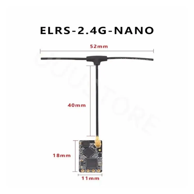 Odbiornik ELRS 2,4 GHz NANO ExpressLRS BETAFPV NANO 2400 RX z anteną typu T obsługa aktualizacji Wi-Fi dla drona FPV RC