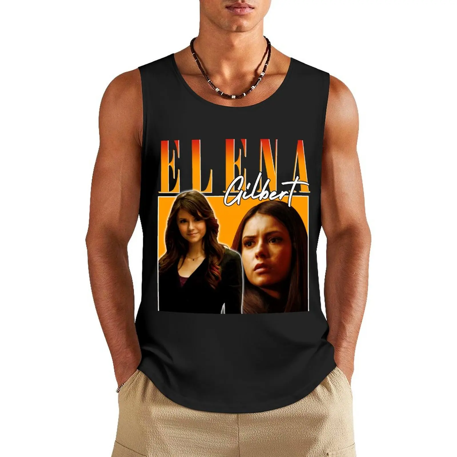 Elena Gilbert Tank Top sports clothes for men summer clothes men 2024