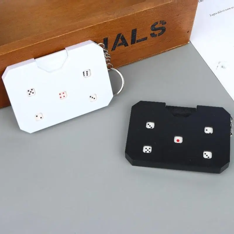 Stress Relief Press Dice EDC Fidget Toy Mechanical Sensory Toy Mini Board Game Prop for Kids Party Gathering Use