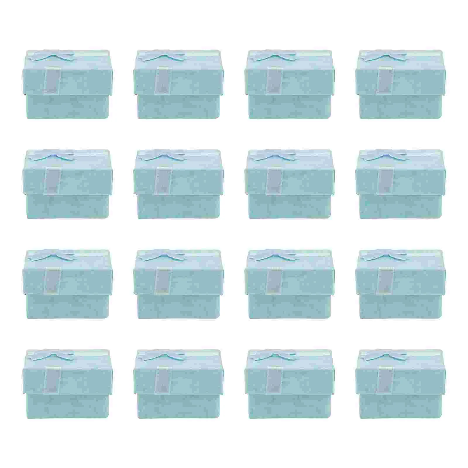 24 Pcs Storage Bins with Lids Stylish Jewelery Boxes Necklace Organizer Gift Case Lovers