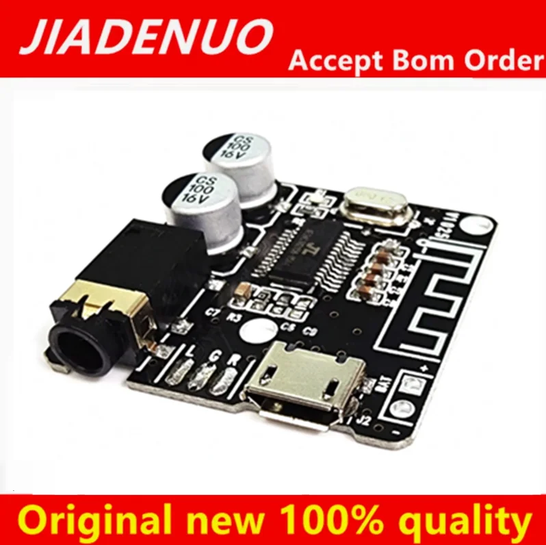 (1-10pcs) VHM-314 Bluetooth Audio Receiver Board Bluetooth 5.0 MP3 Lossless Decoder Board Wireless Stereo Music Module DC3.7-5V