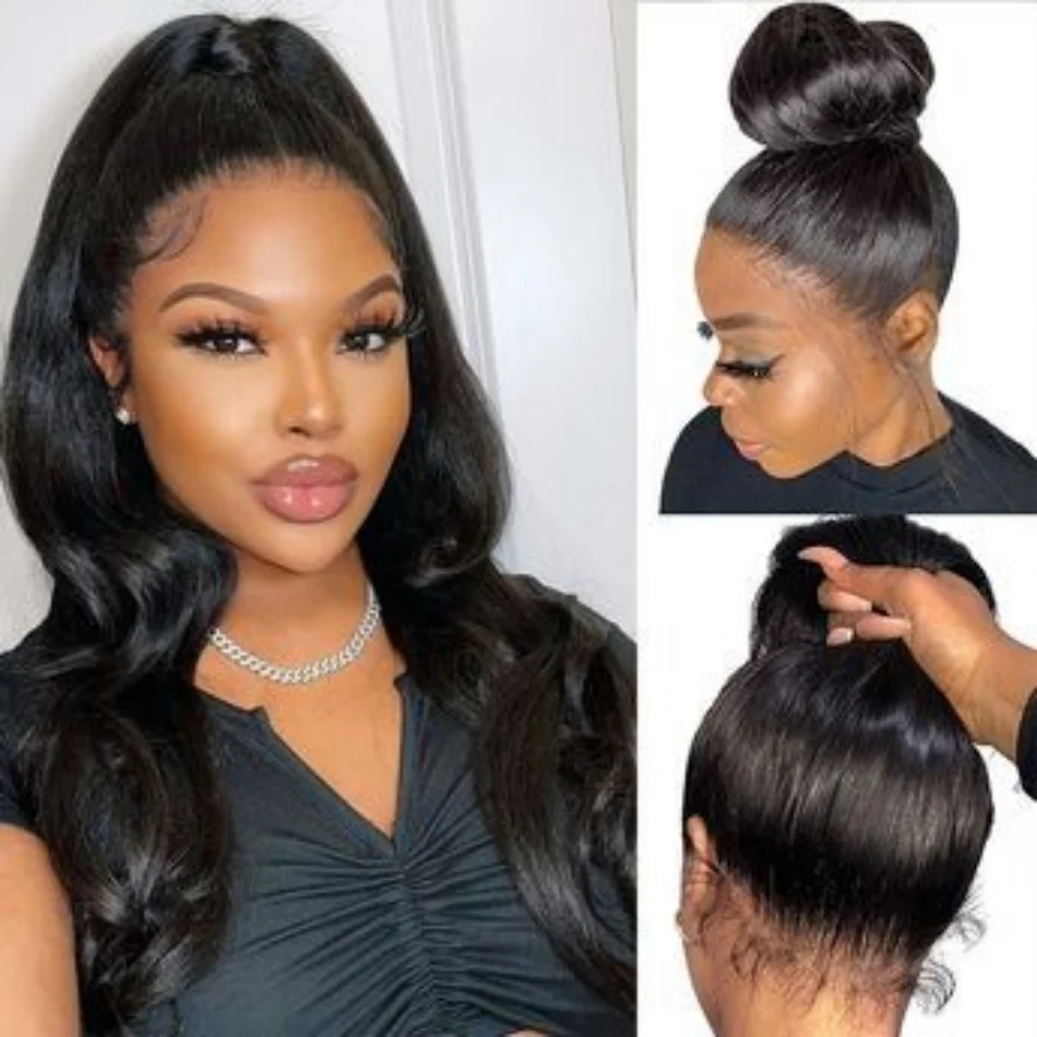 13x4 13x6 Kantwerkpruik Body Wave Haarwerk van Echt Haar Invisi Strap HD 360 Volledige Kantpruik Echt Haar Voorgeplukt met Baby Hair