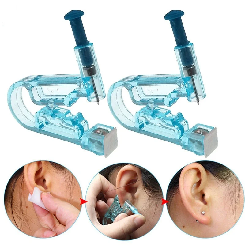 1/3Pcs Disposable Ear Piercer with 4mm Ear Stud-Asepsis Ear Piercing Gun-Safe No Pain Gun Piercing