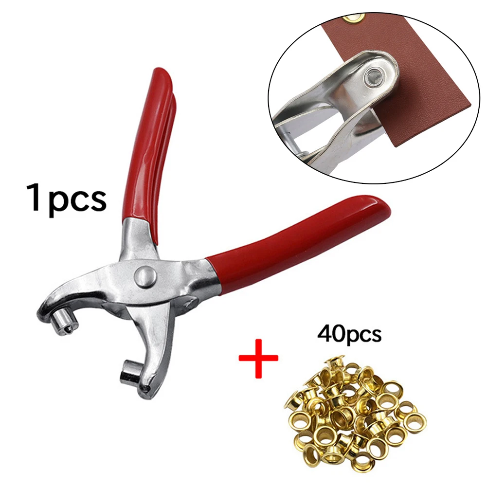 40pcs Eyelet Pliers Eyelet Rivets 40pcs 7mm Stainless Steel/coppper 100pcs Matched Eyelet Rivets Ergonomic Design