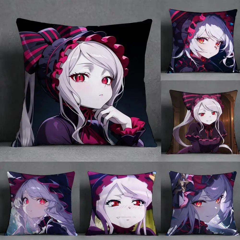 Anime O-Overlord Shalltear Bloodfallen Square Double-Sided printed Pillow Case Bedroom Bedside Pillow Sofa Cushion Cover